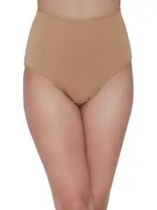 Clovia Nude-Coloured High-Waist Hipster Panty PN2580P24X