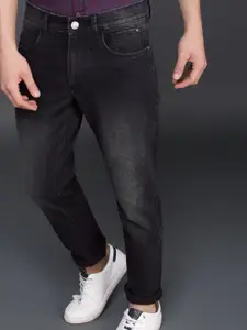 WROGN Men Black Slim Fit Mid-Rise Clean Look Stretchable Jeans