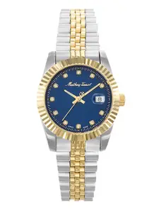 Mathey-Tissot Swiss Made Women Rolly III Crystal Blue Dial Watch D810BBU
