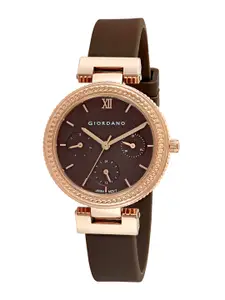 GIORDANO Women Brown Analogue Watch 2937-04