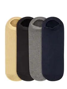 JUMP USA Men Pack of 4 Solid Shoeliners