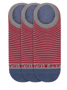 JUMP USA Men Pack of 3 Striped Shoeliners
