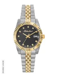 Mathey-Tissot Swiss Made Women Matthey-Tissot Rolly III Black Dial Watch D810BN
