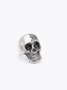 JEWEL JUNCTION JEWEL JUNCTION Men Silver-Toned Stainless Steel Ring
