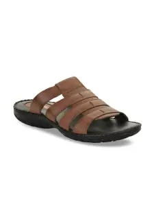 Coolers Men Tan Leather Comfort Sandals