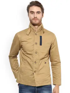 Red Tape Men Beige Solid Tailored Jacket
