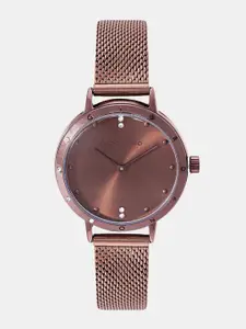 GIORDANO Women Brown Analogue Watch A2085-22