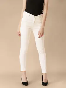 Miss Chase Women White Skinny Fit High-Rise Clean Look Jeans