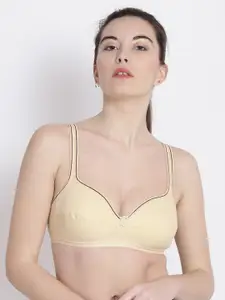ABELINO Off-White Solid Non-Wired Non Padded Everyday Bra SUHANIOFFWHITE01