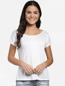 Cation Women White Solid Top