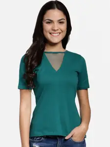Cation Women Green Solid Top