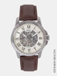 Fossil Men Cream-Coloured Factory Serviced Analogue Watch ME3099I