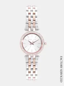 Michael Kors Women Silver-Toned Factory Serviced Analogue Watch MK3298