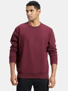 Jockey Combed Cotton French Terry Sweatshirt with Ribbed Cuffs-2716