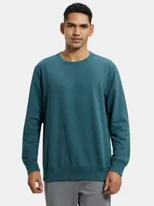 Jockey Combed Cotton French Terry Sweatshirt with Ribbed Cuffs-2716