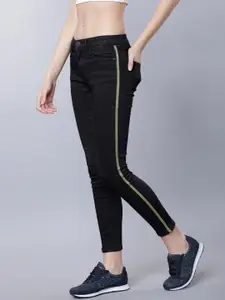 Tokyo Talkies Women Black Super Skinny Fit Mid-Rise Clean Look Stretchable Jeans
