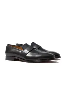 Rapawalk Grey & Blue Handcrafted Standard Width Leather Slipons