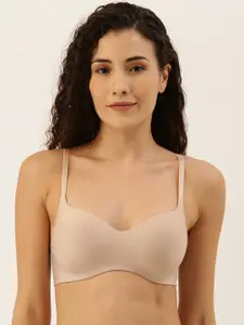 Wacoal Beige Solid Non-Wired Lightly Padded Everyday Bra
