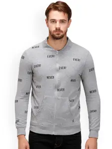 Maniac Men Grey Printed Bomber