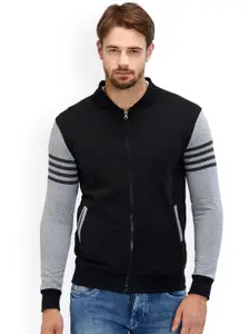 Maniac Men Black & Grey Solid Bomber
