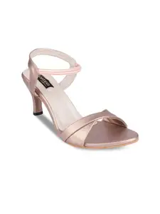 Shoetopia Women Copper-Toned Solid Sandals