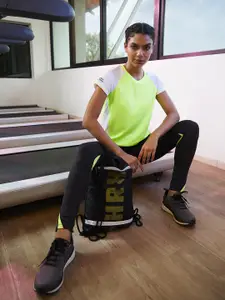 HRX by Hrithik Roshan Women Active Neon Green Rapid Dry Running T-shirt
