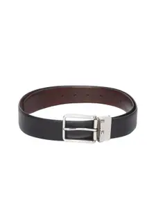 Tommy Hilfiger Men Black & Brown Solid Reversible Leather Belt