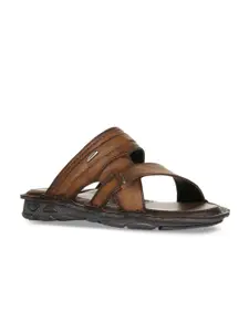 Coolers Men Brown Solid Sandals