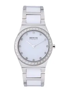 BERING Women White Ceramic Sapphire Crystal Analogue Watch - 32430-754