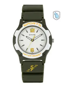 Sonata Men White Dial Watch NF7921PP15J