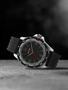 Sonata Men Black Dial Watch NF7930PP02J