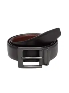Teakwood Leathers Men Black Solid Belt