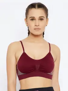 C9 AIRWEAR Maroon Solid Non-Wired Non Padded Everyday Bra PZ2135_Wine