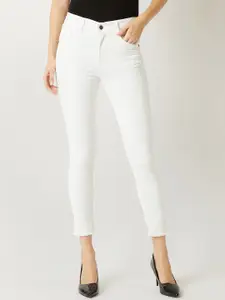 Miss Chase Women White Skinny Fit High-Rise Clean Look Jeans