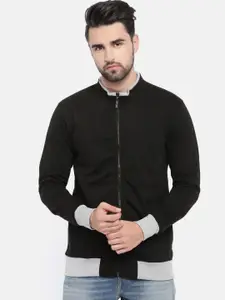ARISE Men Black Solid Sweatshirt