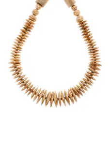 Bamboo Tree Jewels Brown Brass Handcrafted Necklace