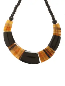 Bamboo Tree Jewels Black Brass Handcrafted Necklace