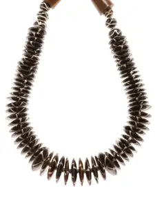 Bamboo Tree Jewels Brown Brass Handcrafted Necklace