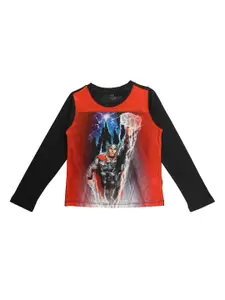 Marvel by Wear Your Mind Boys Red Printed Round Neck T-shirt