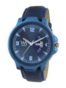 WM Men Blue Analogue Watch