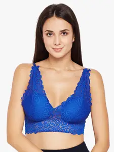 Lebami Blue Lace Non-Wired Lightly Padded Bralette Bra 188-Blue_32