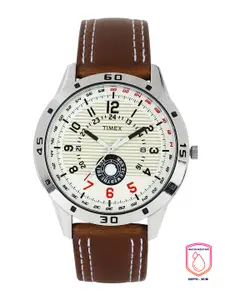Timex Men Off-White Dial Watch TI000U90000
