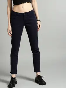Roadster Women Navy Blue Slim Fit Mid-Rise Clean Look Stretchable Jeans