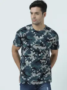Huetrap Men Multicoloured Printed Round Neck T-shirt