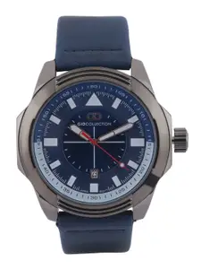 GIO COLLECTION Men Blue & Grey Analogue Watch