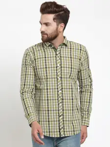 Purple State Men Multicoloured Slim Fit Checked Casual Shirt