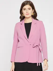 Marie Claire Wome Purple Single-Breasted Blazer