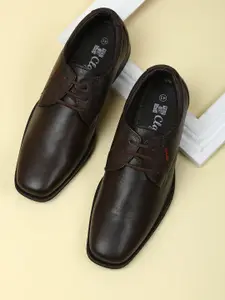 Red Chief Brown Solid Formal Derbys