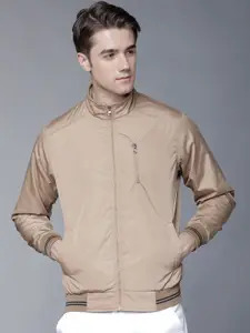 LOCOMOTIVE Men Beige Solid Bomber