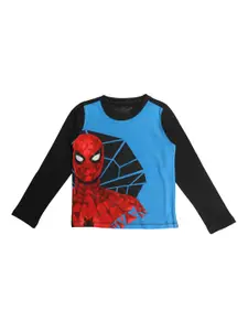 Marvel by Wear Your Mind Boys Blue Printed Round Neck T-shirt